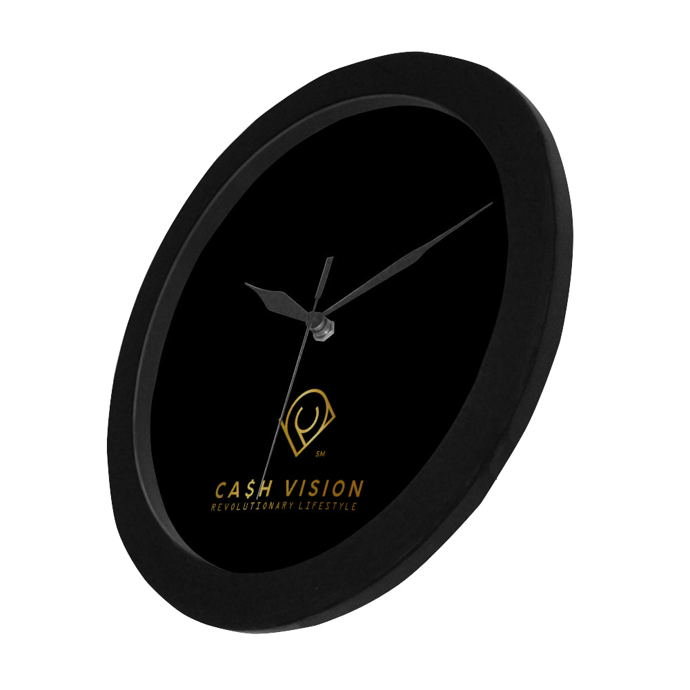 Cash Vision Wall Clock - Black
