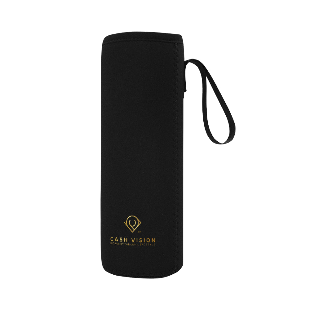 Cash Vision Large Neoprene Water Bottle Pouch - Black