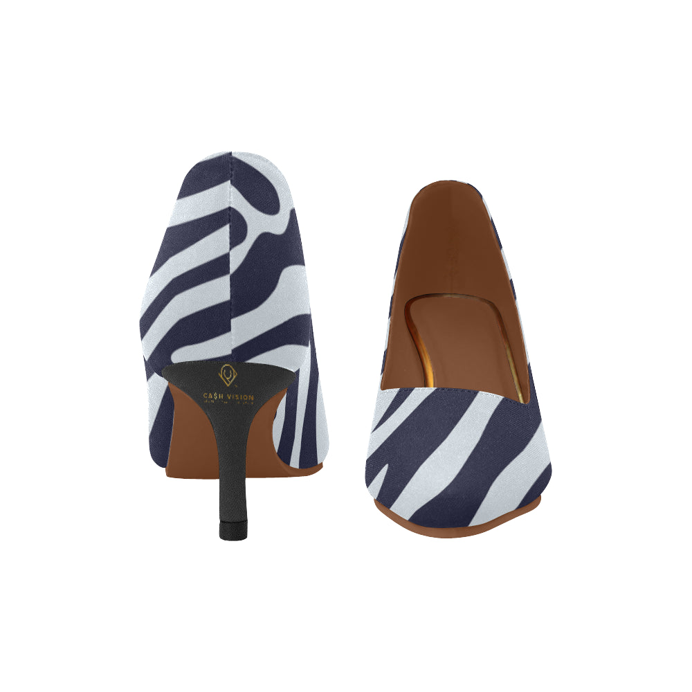 Cash Vision Zebra Glam Low Heels