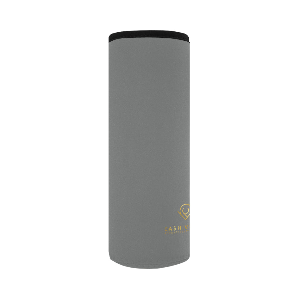 Cash Vision Large Neoprene Water Bottle Pouch - Grey