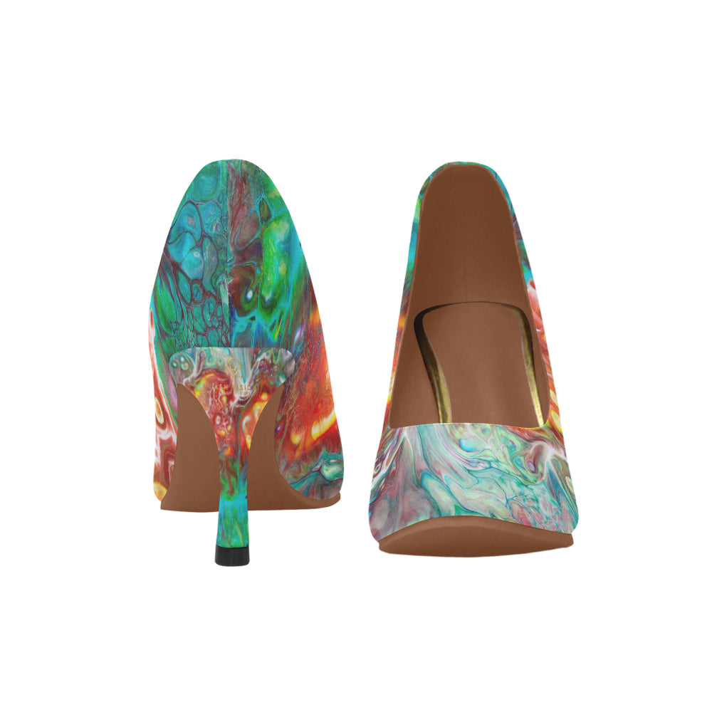 Cash Vision Natural Angel High Heels - Green