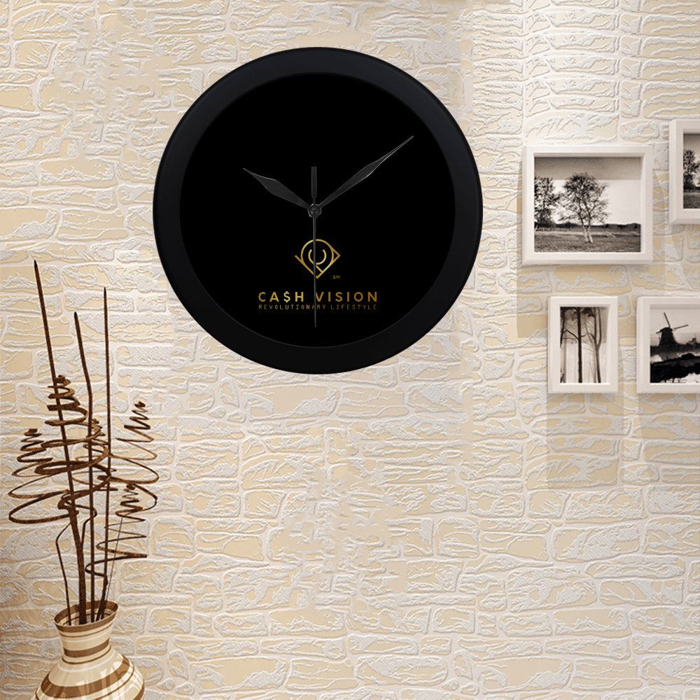 Cash Vision Wall Clock - Black