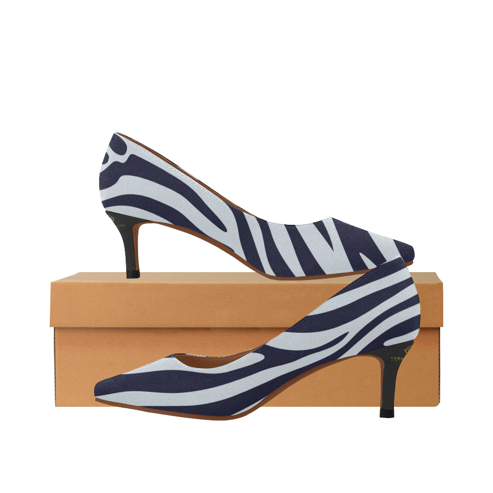 Cash Vision Zebra Glam Low Heels