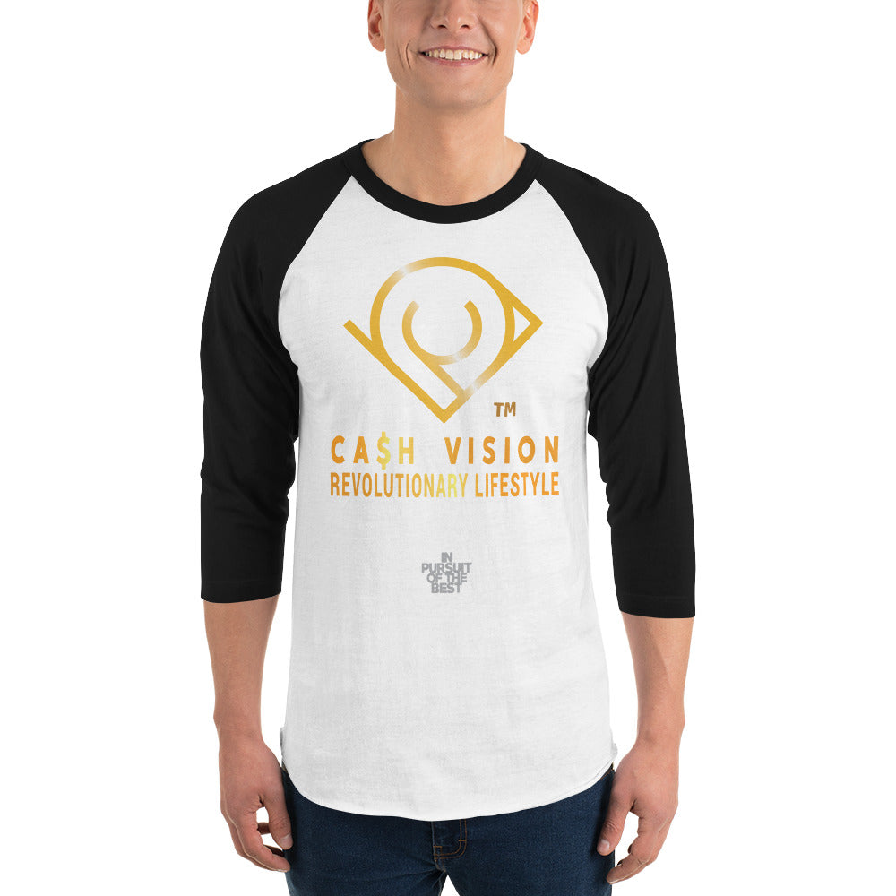 Cash Vision In Pursuit of The Best 3 quarter Raglan Tee