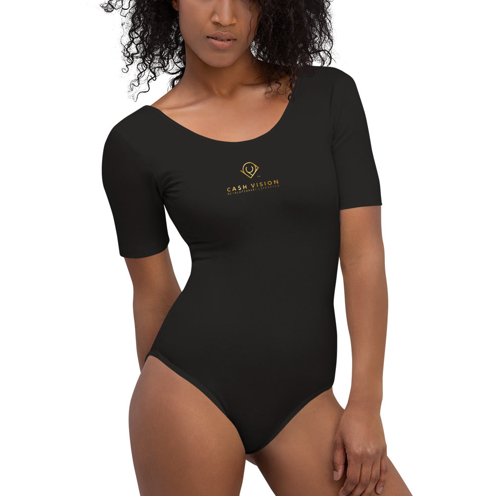 Cash Vision Short Sleeve Bodysuit - Black