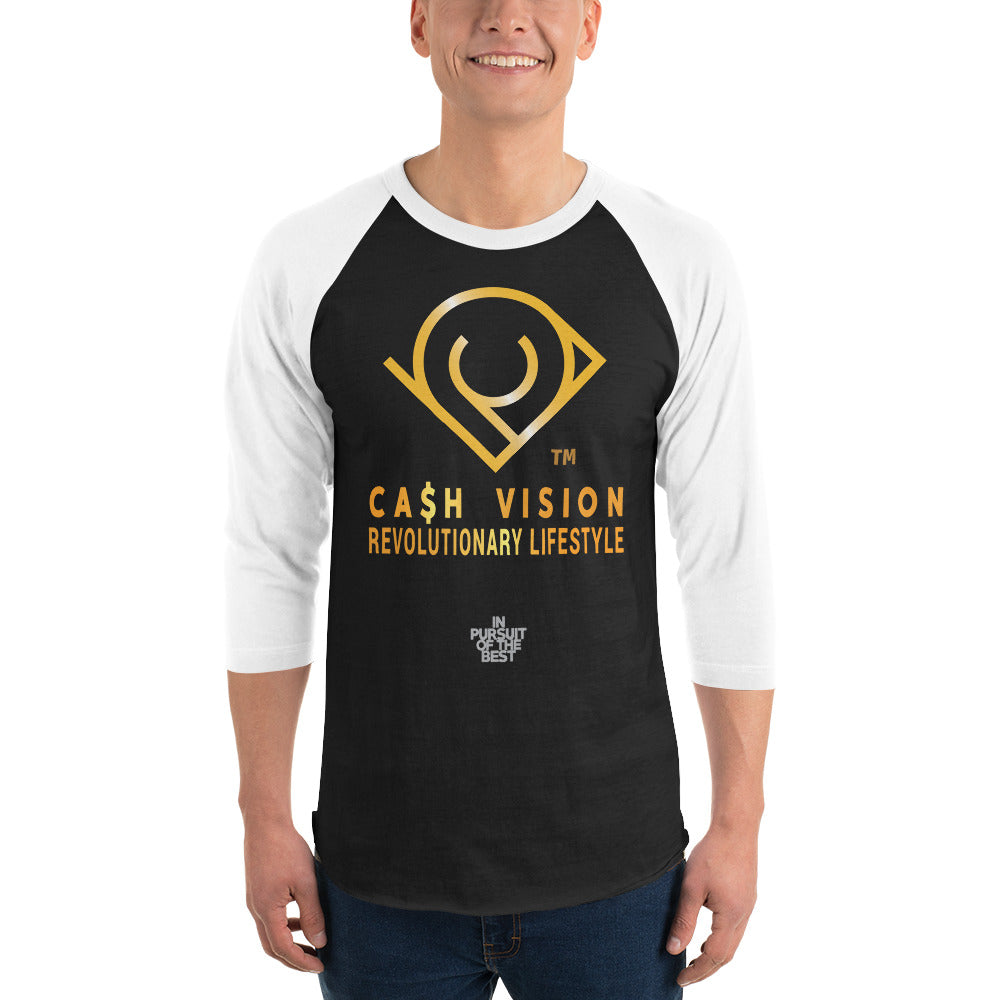 Cash Vision In Pursuit of The Best 3 quarter Raglan Tee