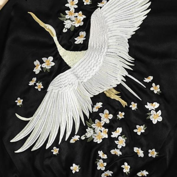 Floral Wings Jacket - Black Gold
