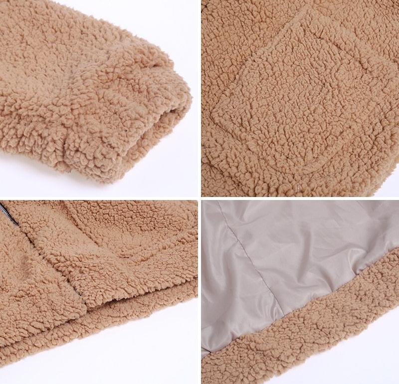 Fashionista Me Faux Fur Jacket - Light Camel