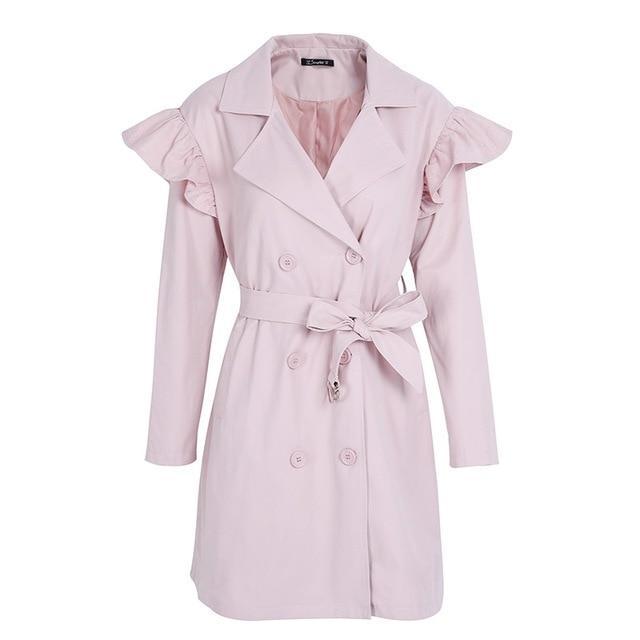 Feeling Right Trench Coat - Khaki