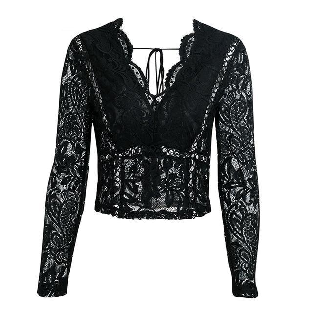 Beauty Queen Lace Top - White
