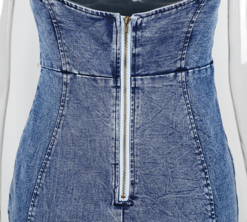 Peace Out Denim Mini Dress