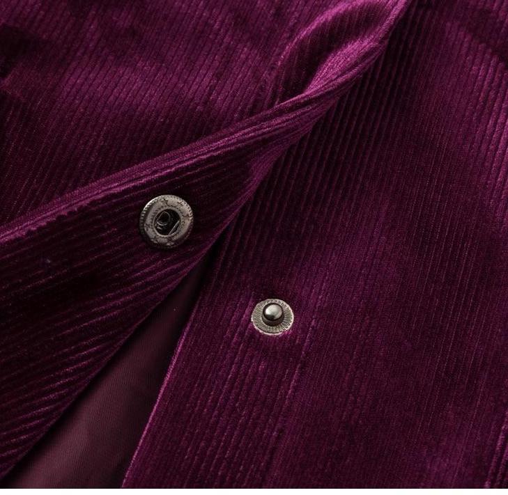 Shay Corduroy Jacket - Purple