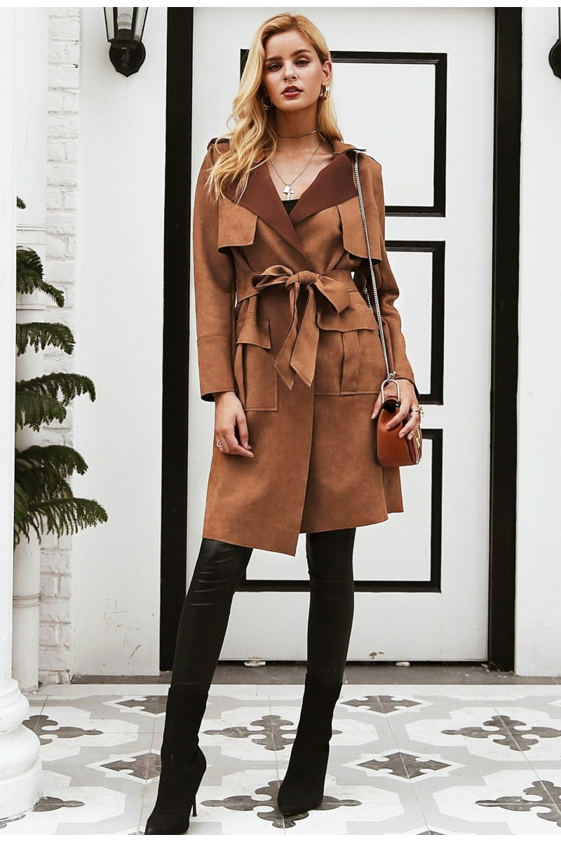 Hug Me Trench Coat - Khaki