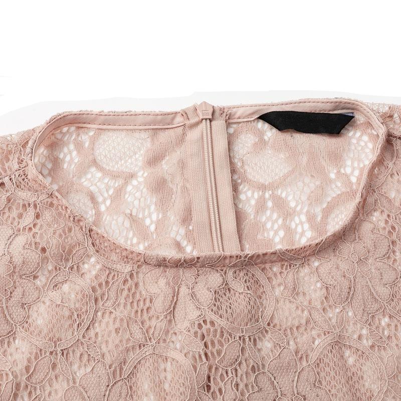 Live in My Terms Lace Blouse - Incarnadine Pink
