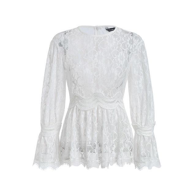 Live in My Terms Lace Blouse - Incarnadine Pink