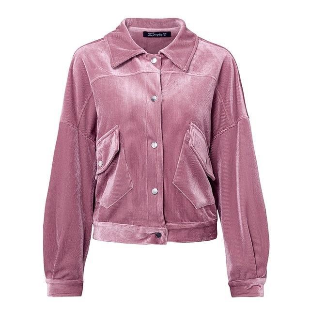 Shay Corduroy Jacket - Purple