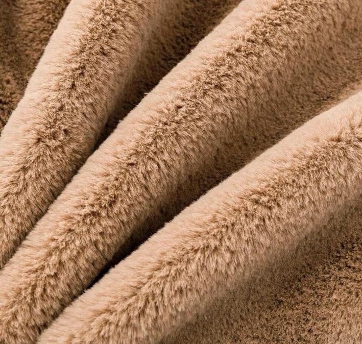 Sunset Hugs Faux Fur Jacket - Coffee