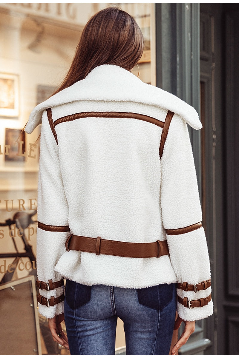 Rock & Roll Faux Fur Coat - White