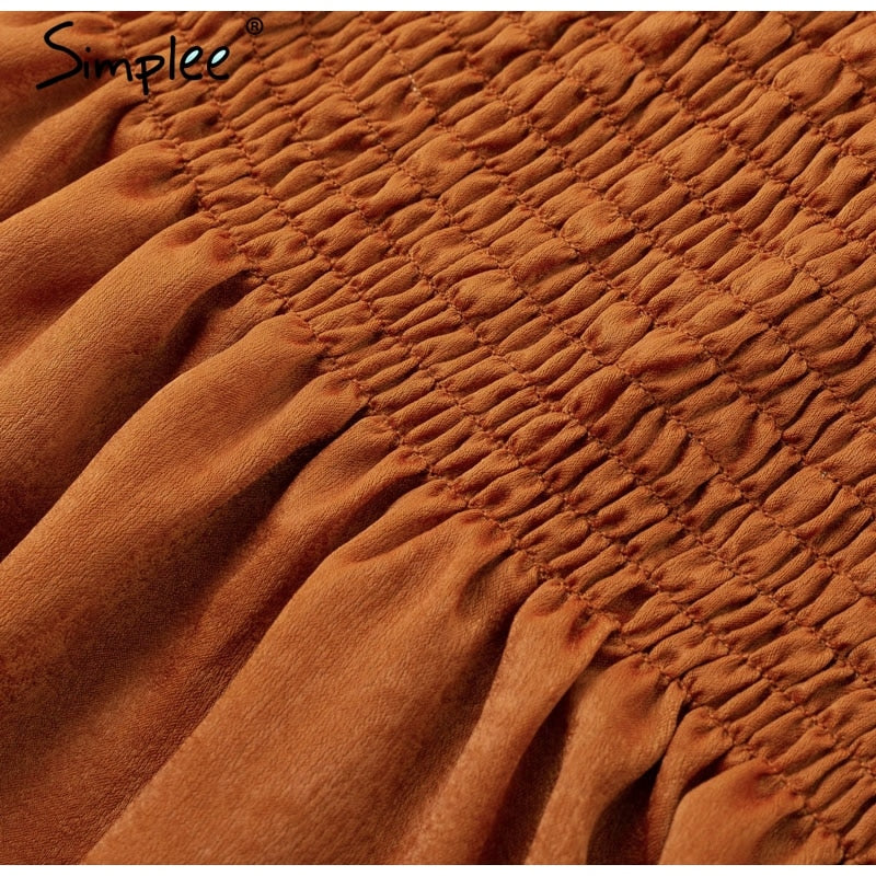 Kind Day Ruffle Blouse - Orange