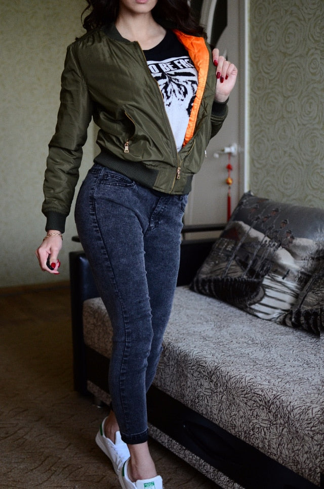 Live Today Bomber Jacket - Army Green