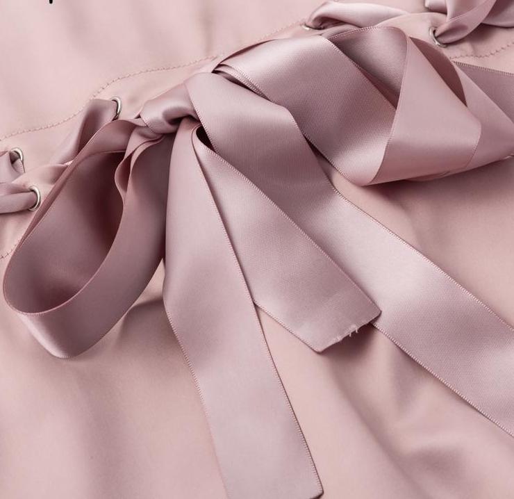 Little Pink Lies Satin Jacket - Pink