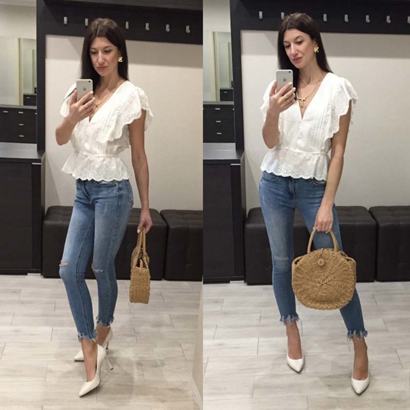 Forever 16 Embroidered Blouse - Soft Beige