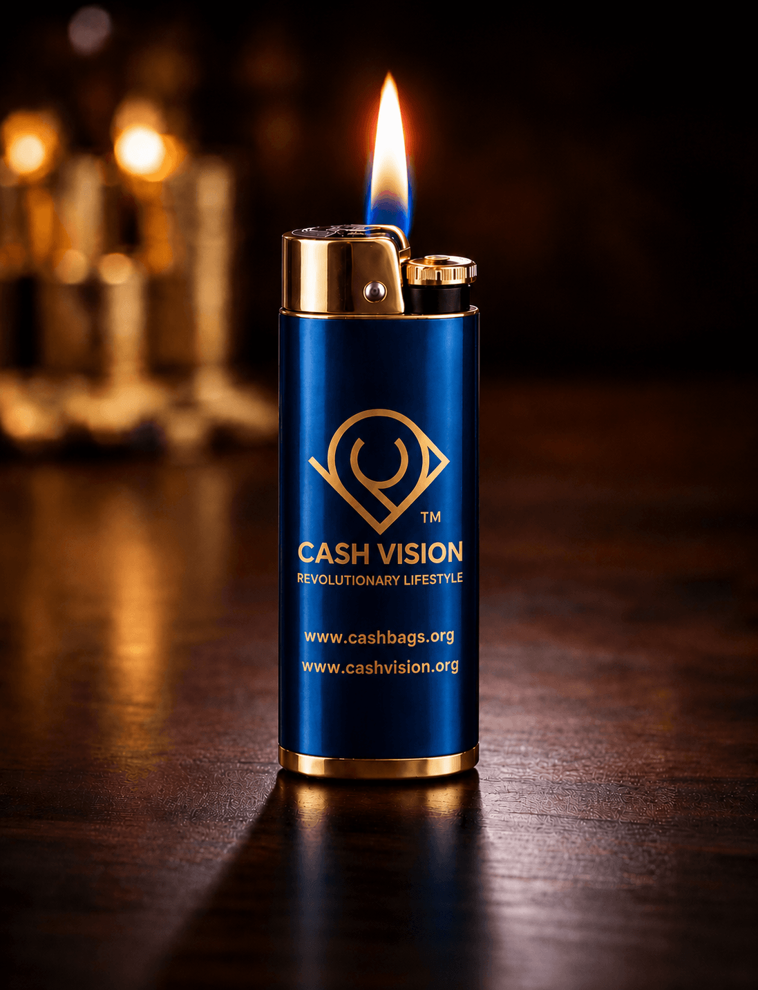 Cash Vision Luxury Engraved Lighter