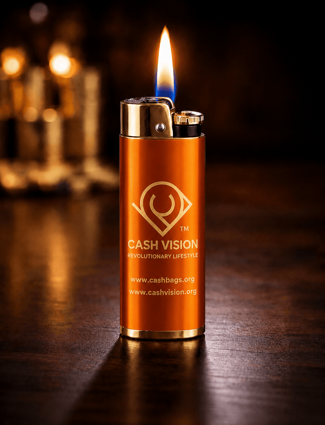 Cash Vision Luxury Engraved Lighter