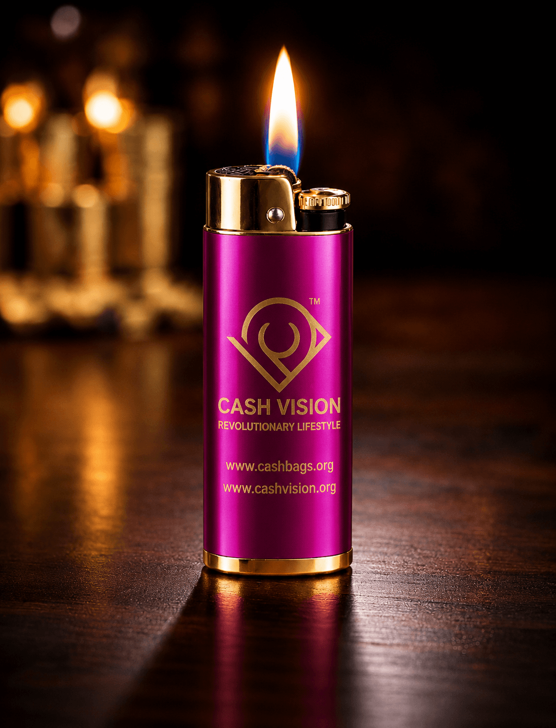 Cash Vision Luxury Engraved Lighter