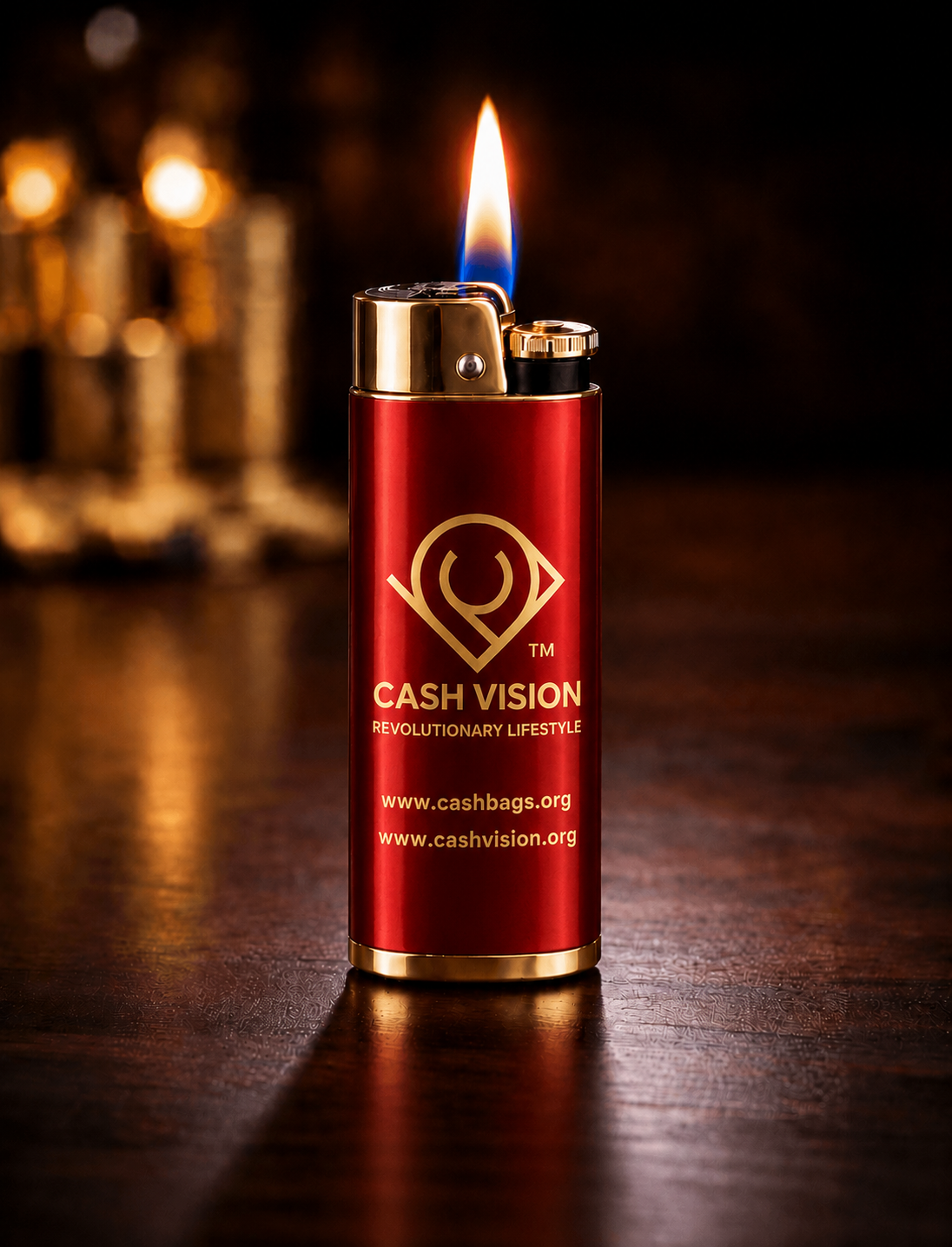 Cash Vision Luxury Engraved Lighter