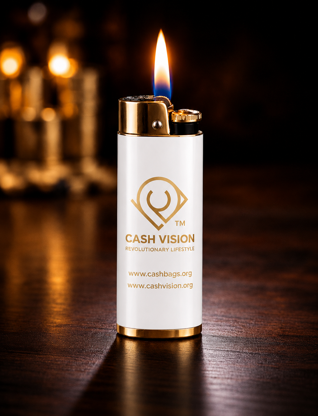 Cash Vision Luxury Engraved Lighter
