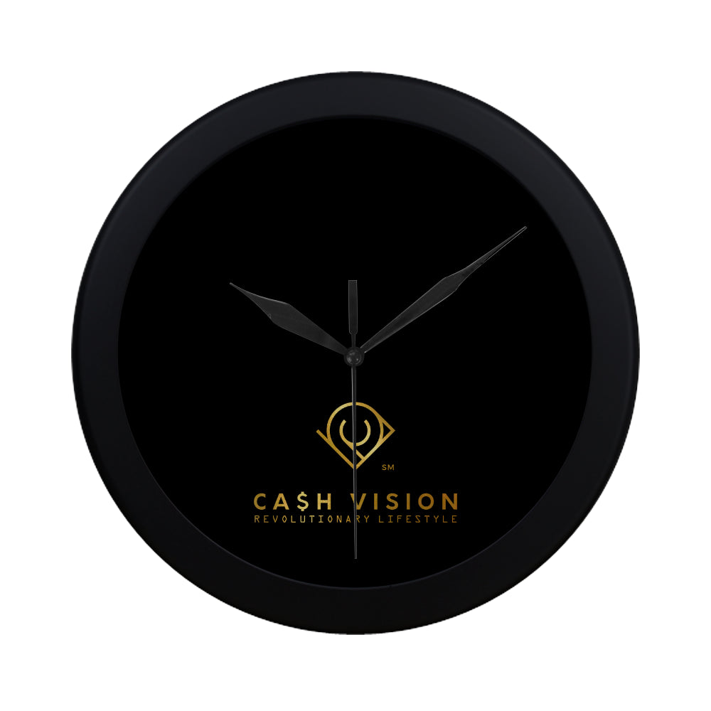 Cash Vision Wall Clock - Black
