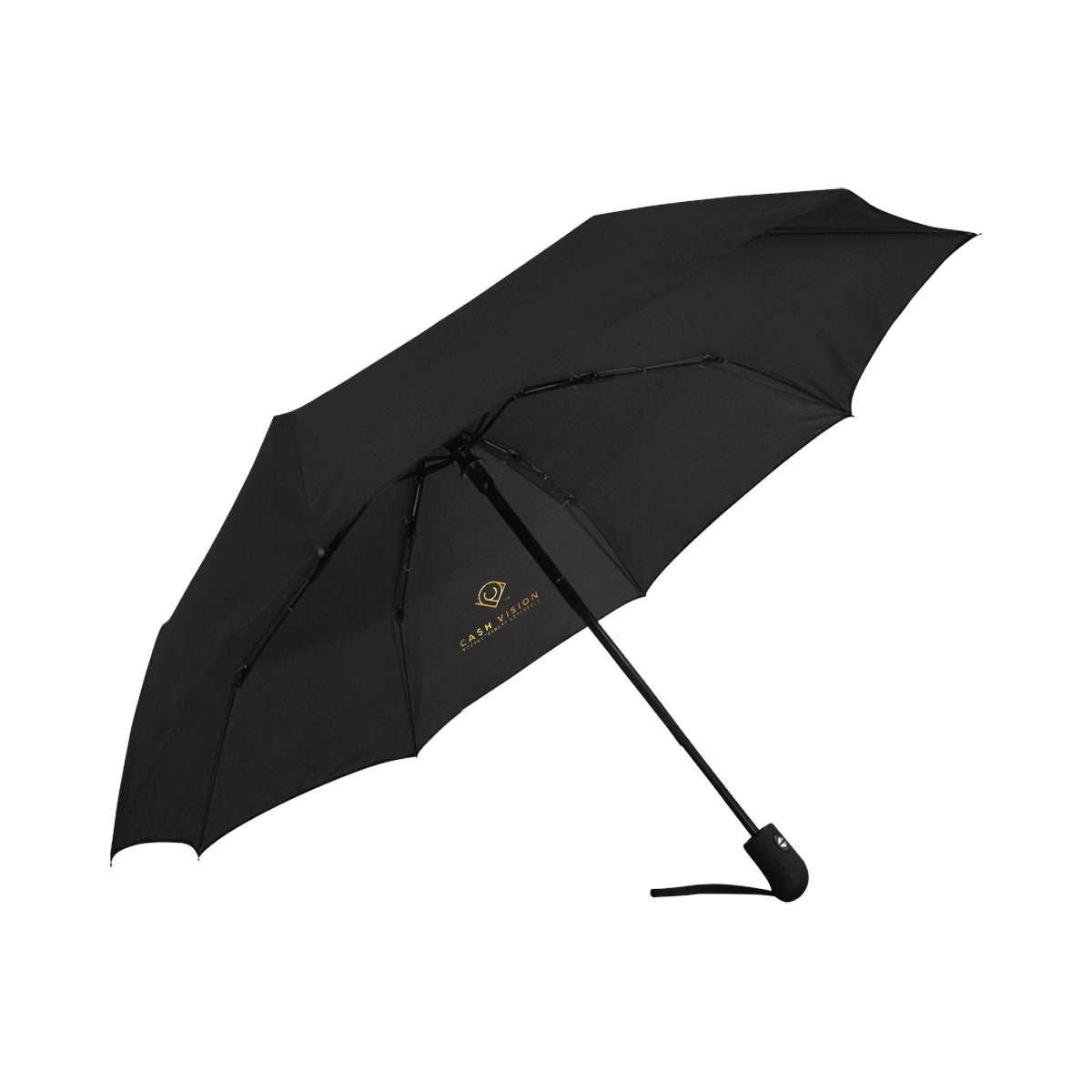 Cash Vision Anti-UV Auto-Fordable Umbrella - Black