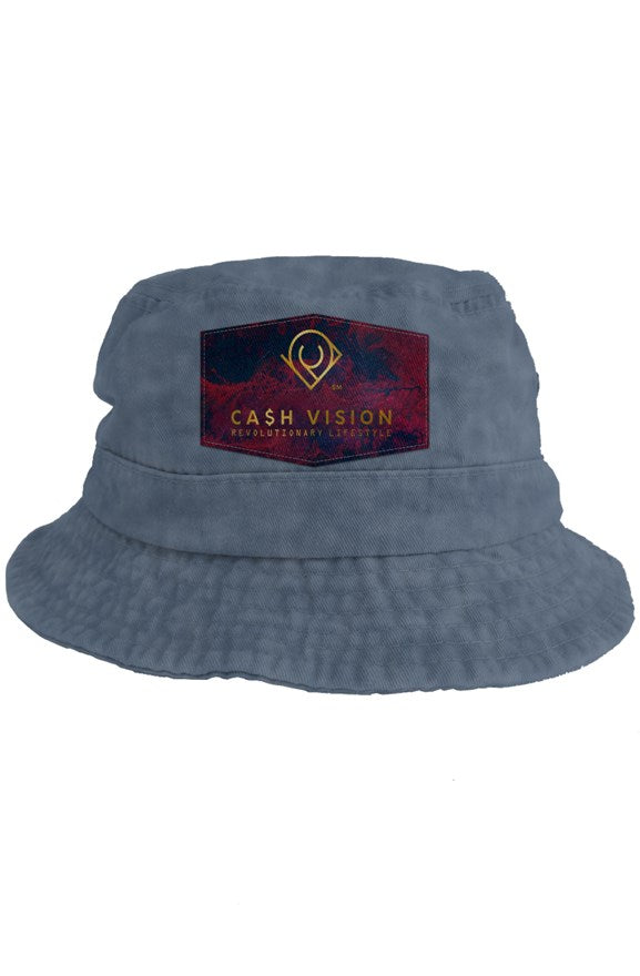 Cash Vision Bucket Hat - Navy Wash Blue