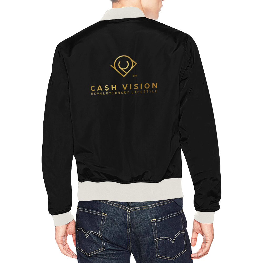 Cash Vision Bomber Jacket - Black White