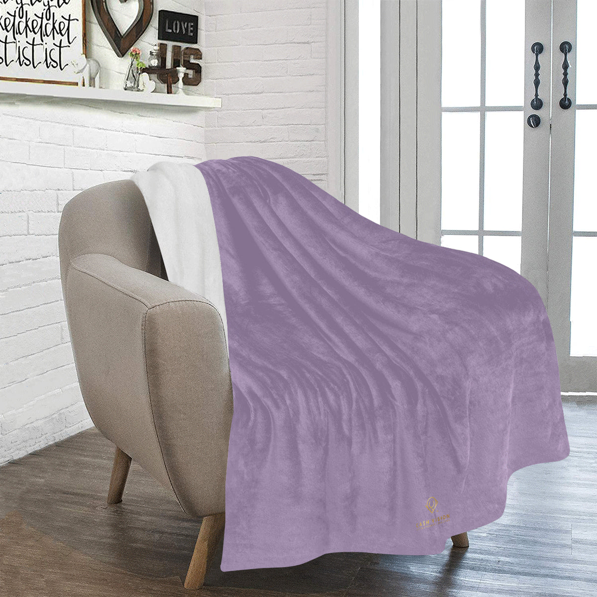 Cash Vision Ultra-Soft Blanket - Silver Purple