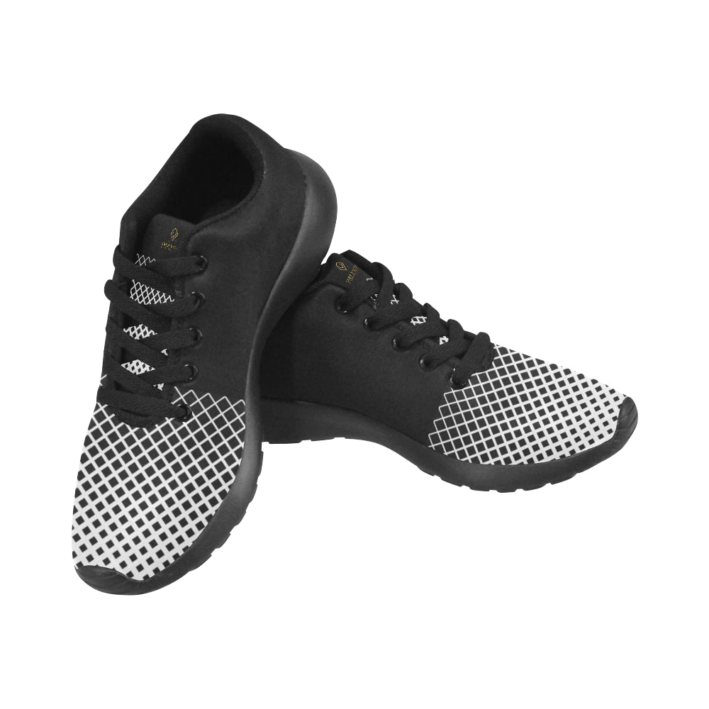 Cash Vision Mesh Running Shoes - Black White