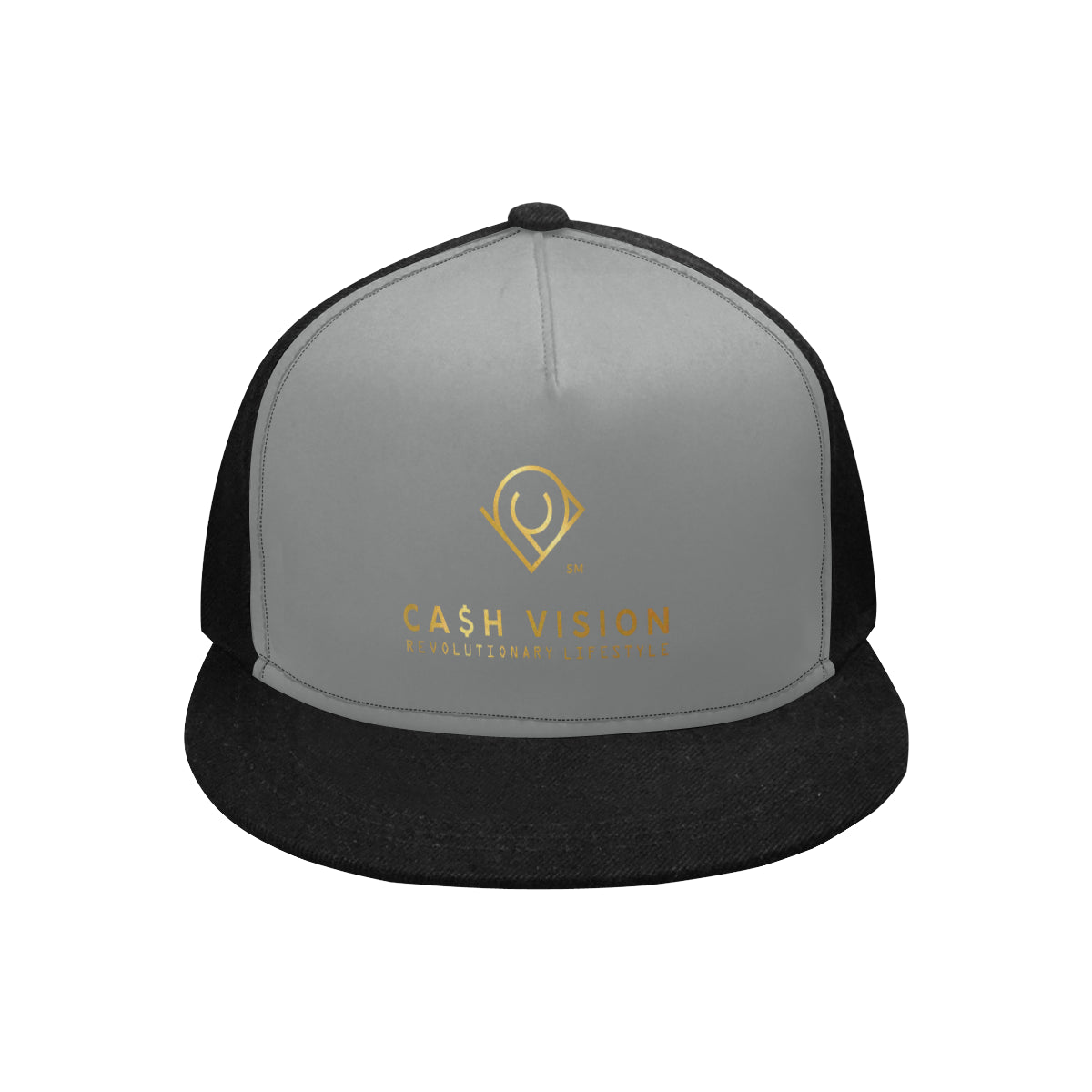 Cash Vision Snapback Hat G - Black Grey