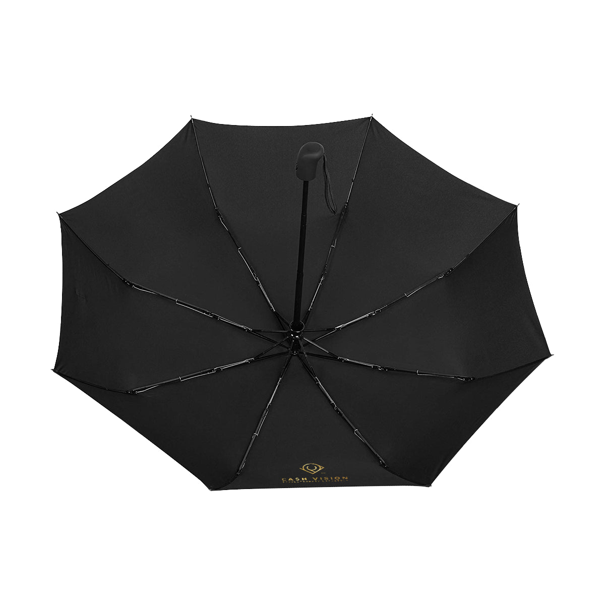Cash Vision Anti-UV Auto-Fordable Umbrella - Black