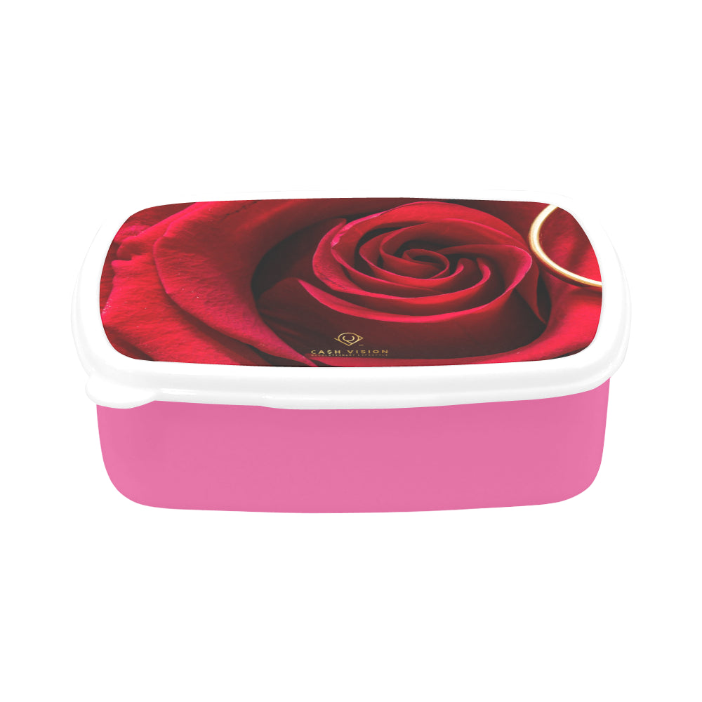 Cash Vision Red Rose Lunch Box - Pink
