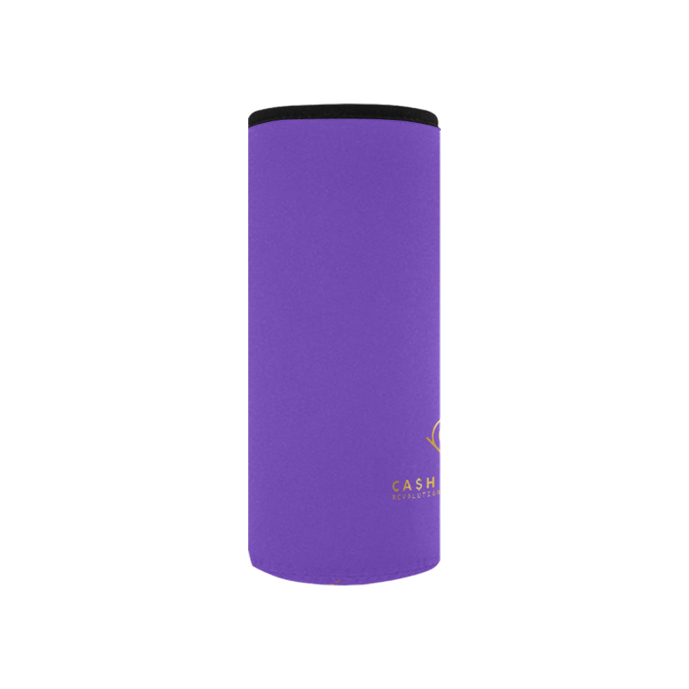 Cash Vision Small Neoprene Water Bottle Pouch - Purple