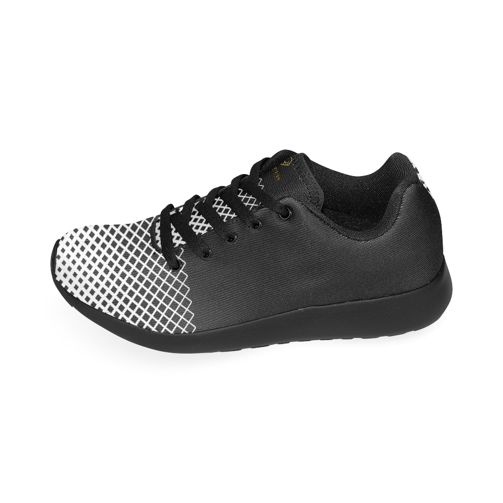 Cash Vision Mesh Running Shoes - Black White