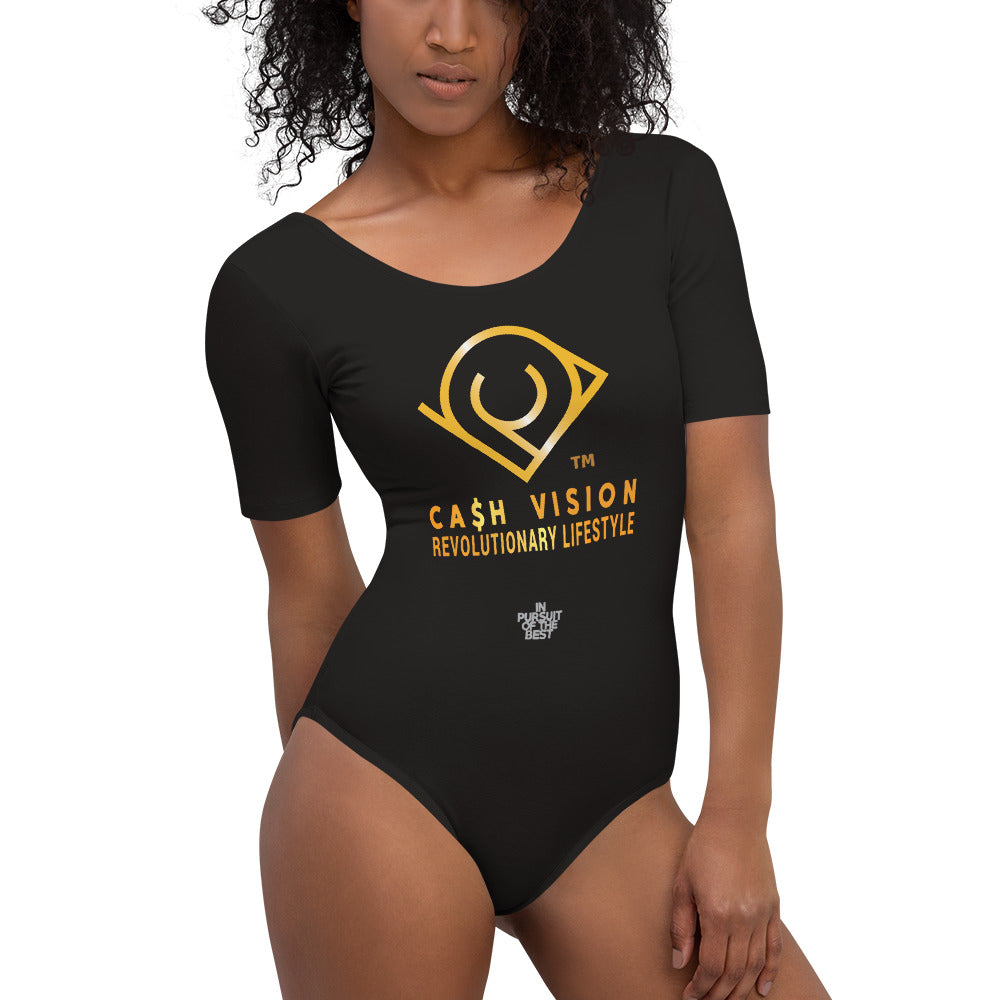 Cash Vision Short Sleeve Bodysuit - Black