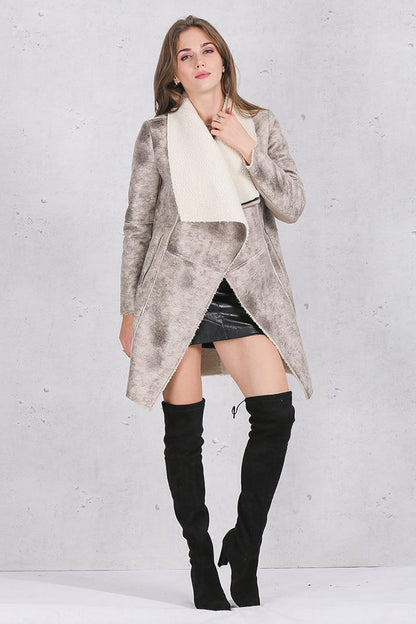Paris Chic Suede Coat