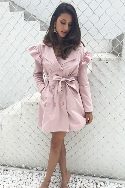 Feeling Right Trench Coat - Khaki