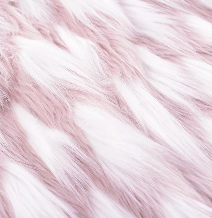 Forever 16 Faux Fur Coat - Pink White