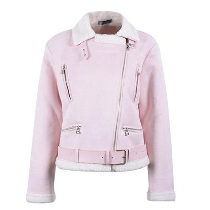 Love Me Suede Fur Jacket - Khaki