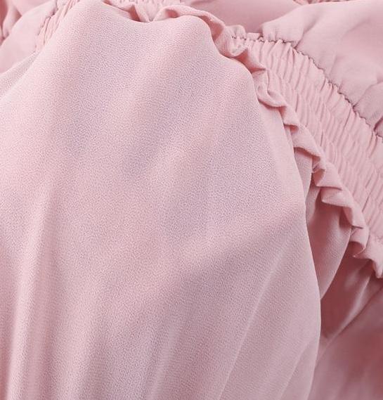 De Rosevella Halter Tie Mini Dress - Nude Pink