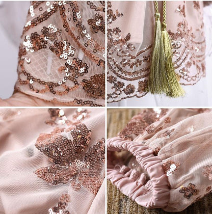 My Time Embroidered Playsuit - Nude Gold