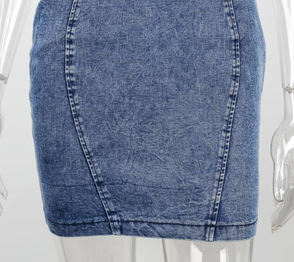 Peace Out Denim Mini Dress